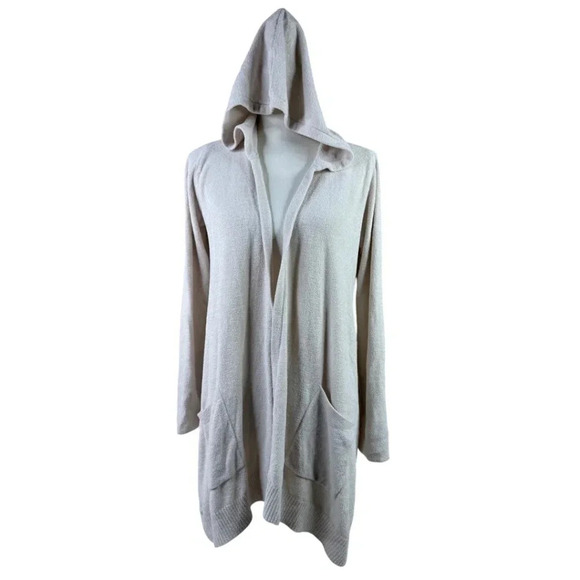 Barefoot Dreams CozyChic Ultra Lite Seashore Hoodie Cardigan - Picture 2 of 11